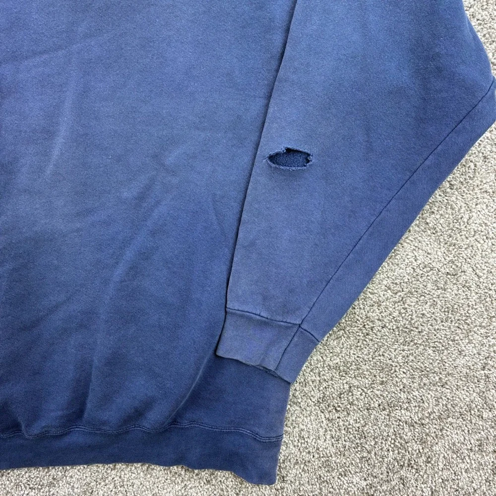 Vintage Nike Michigan Wolverines Football Sweatshirt Mens 2XL Blue Cotton USA